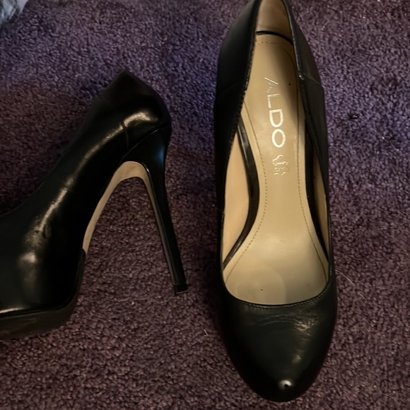 Aldo Covered Platform Pumps Leather - Picture 3 of 9